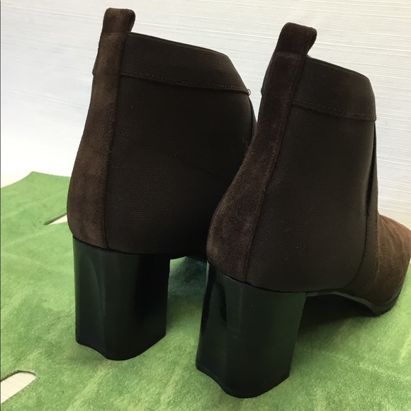 Stuart Weitzman Brown Slide On Booties - Picture 5 of 8